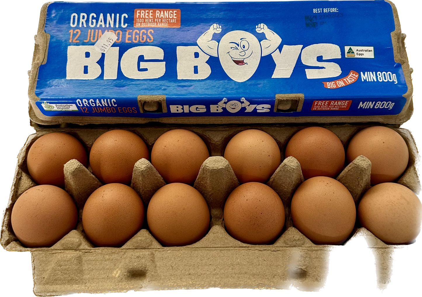Big Boys Organic Jumbo Eggs 800g