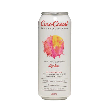 CocoCoast Coconut Water Lychee 500ml