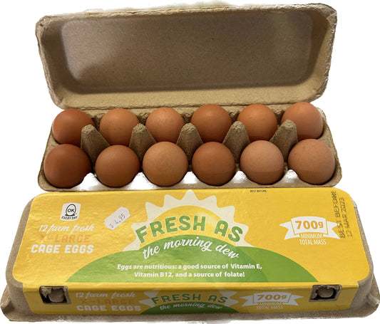 Eggs Dozen Caged 700g