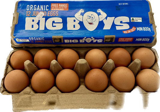 Big Boys Organic Jumbo Eggs 800g